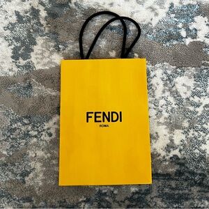 Fendi Yellow Shopping Bag